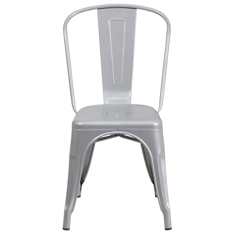 Flash Furniture Metal Indoor-Outdoor Stackable Chair | Outdoor Chairs | Modishstore - 22
