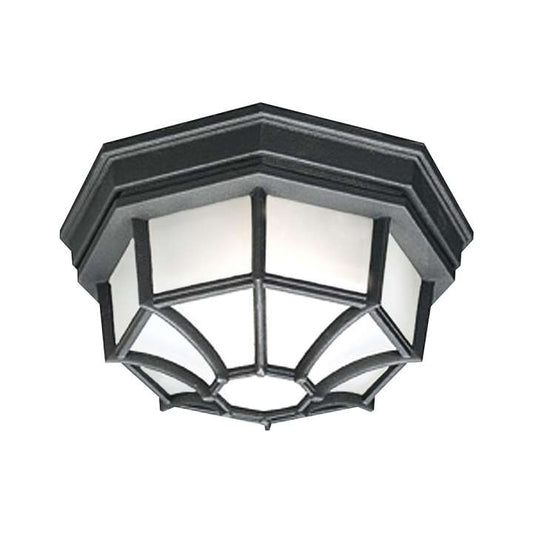 Essentials 1-Light Ceiling Lamp in Black | Ceiling Lamps | Modishstore