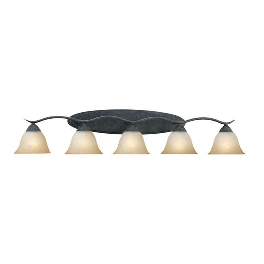 Prestige 5-Light Wall Lamp in Sable Bronze | Vanity Light | Modishstore