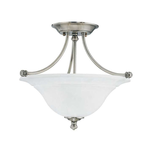 Harmony 2-Light Ceiling Lamp in Satin Pewter | Ceiling Lamps | Modishstore