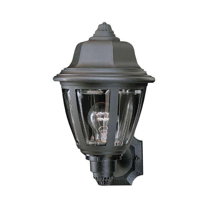 Essentials 1-Light Outdoor Wall Lantern in Black | Sconces | Modishstore