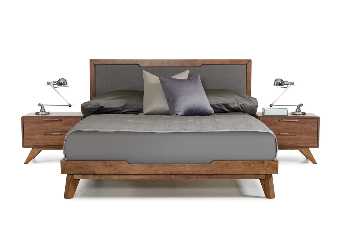 Nova Domus Soria Modern Grey & Walnut Bedroom Set | Bedroom Sets | Modishstore - 4