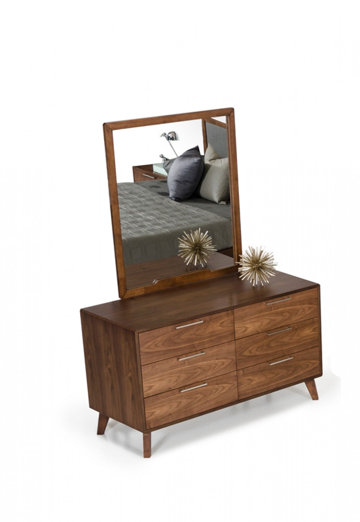 Vig Furniture Nova Domus Soria Modern Walnut Mirror | Modishstore | Mirrors-3