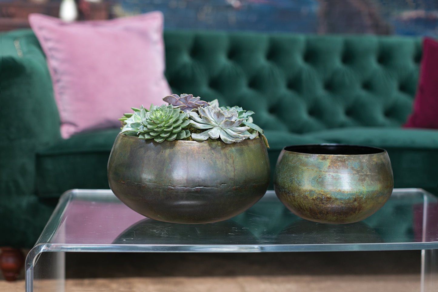 Sosa Bowl Set Of 2 By Accent Decor | Decorative Bowls | Modishstore - 2
