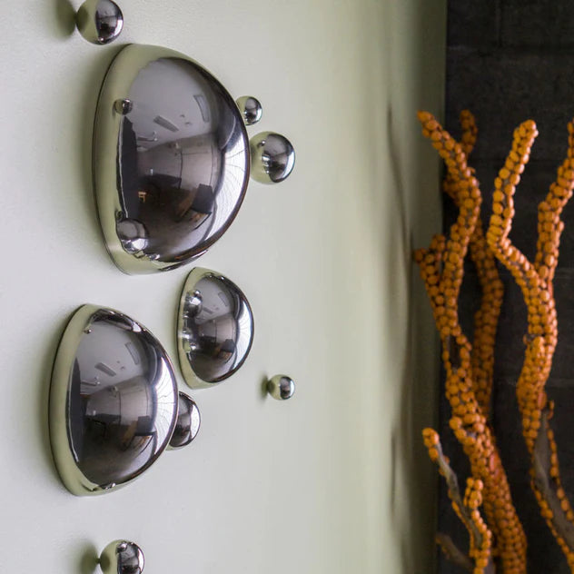 Stainless Steel 6"D Half Ball By Gold Leaf Design Group | Wall Art | Modishstore - 4