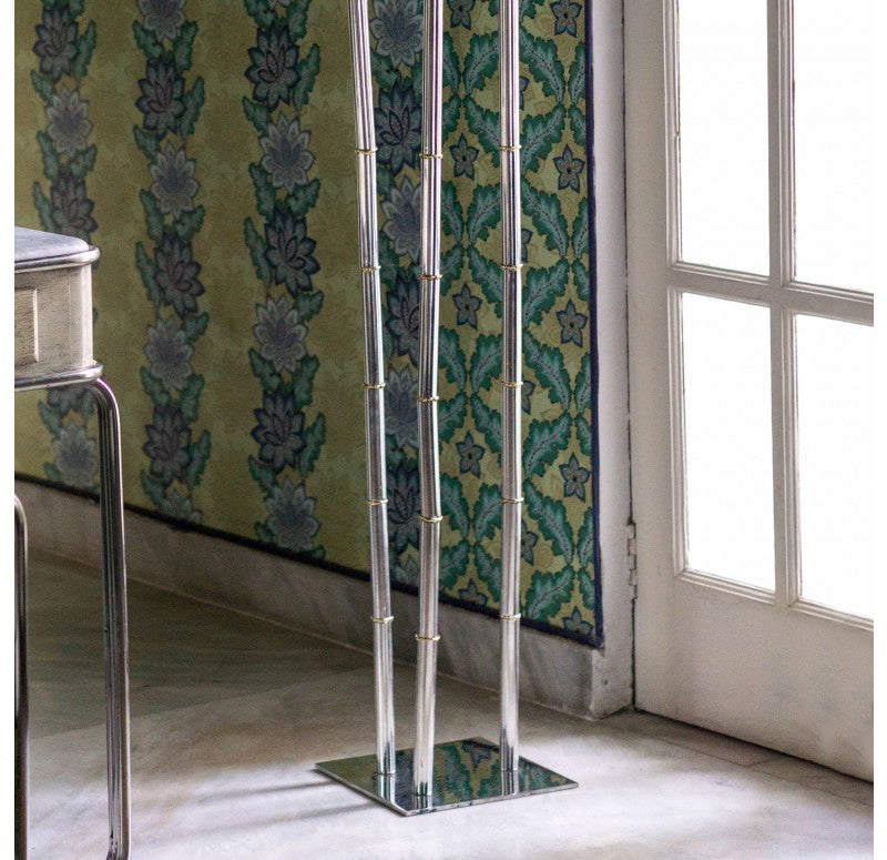 Bambo Stainless Pole Stand by Gold Leaf Design Group | Stands | Modishstore - 2