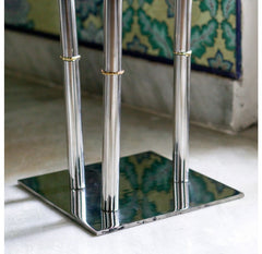 Bambo Stainless Pole Stand by Gold Leaf Design Group