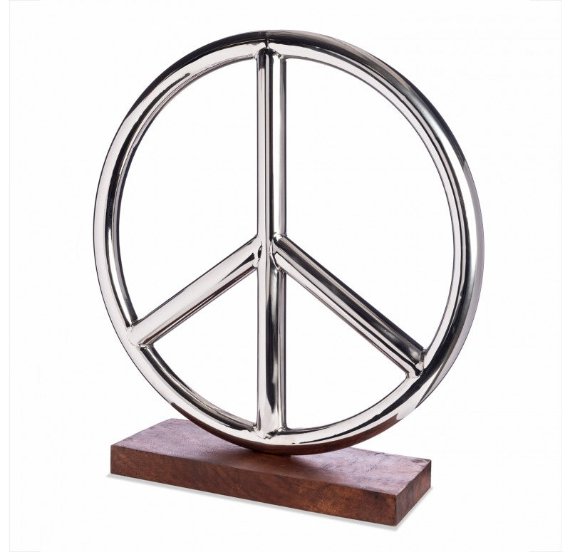 Peace Sculpture, 21"D by Gold Leaf Design Group | Sculptures | Modishstore - 3
