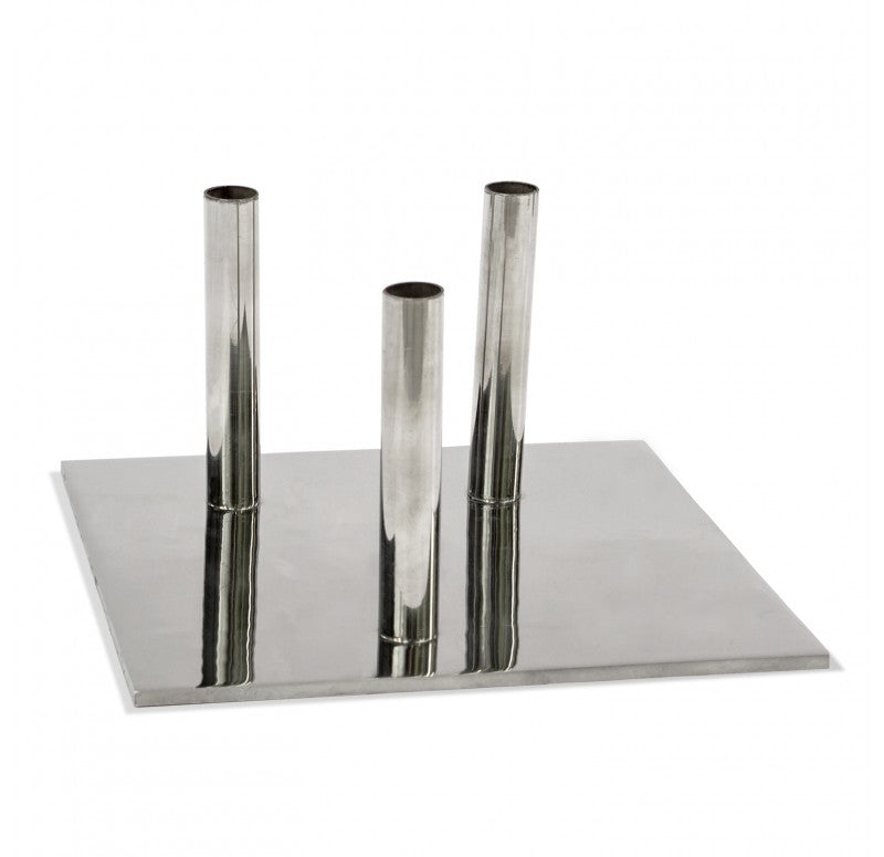 Bambo Stainless Pole Stand by Gold Leaf Design Group | Stands | Modishstore - 4