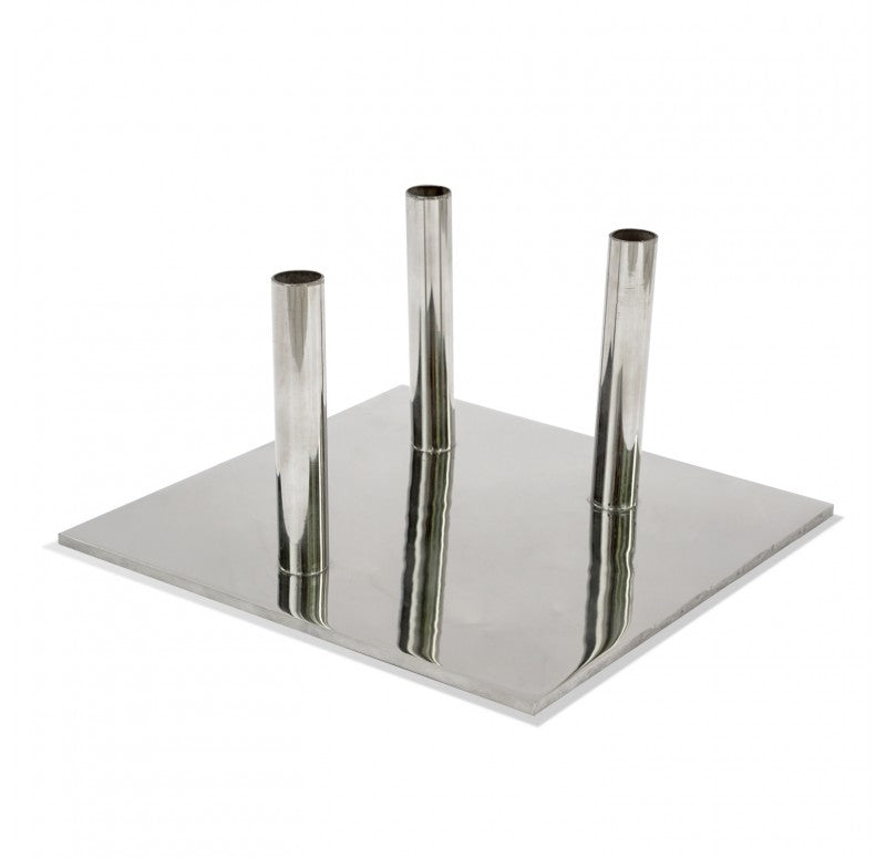 Bambo Stainless Pole Stand by Gold Leaf Design Group | Stands | Modishstore - 3