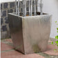 Stainless Steel: Flared Planter, 19.75"H by Gold Leaf Design Group | Outdoor Planters, Troughs & Cachepots | Modishstore