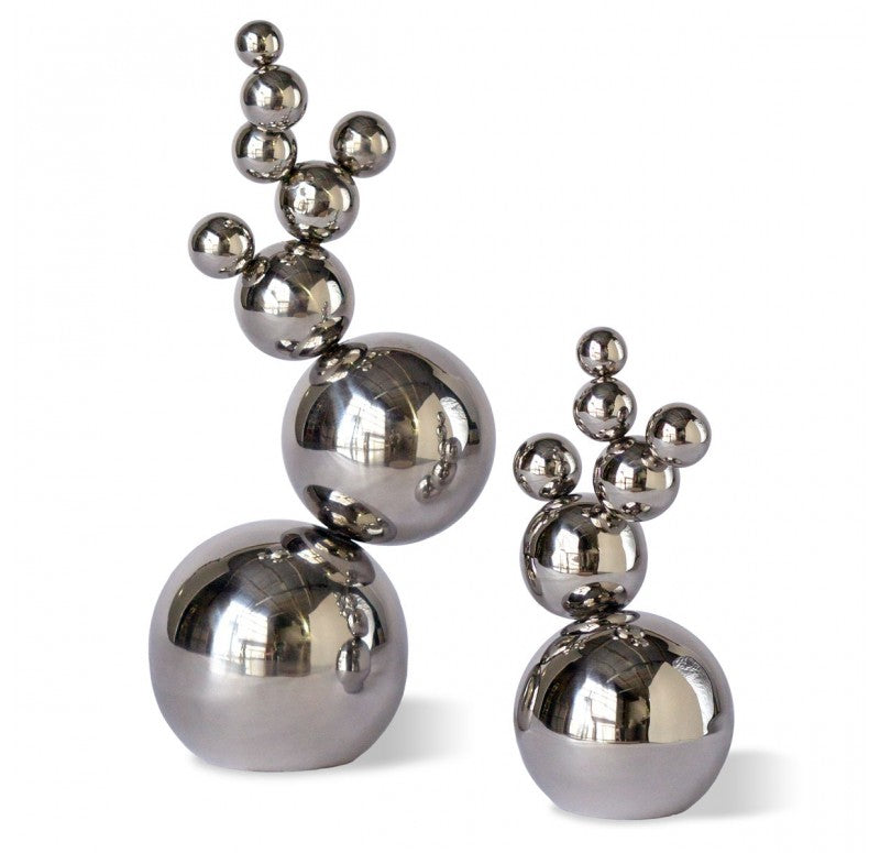 Cactus 16.5"H Ball Sculpture | Sculptures | Modishstore - 2