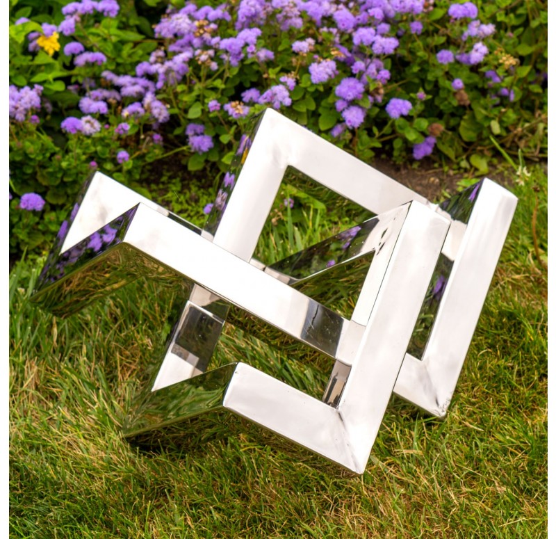 Gold Leaf Design Group Puzzle Sculpture | Sculptures | Modishstore - 3