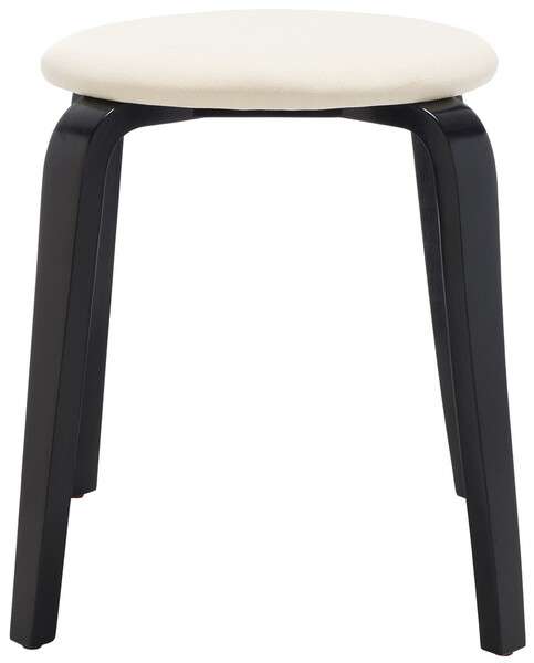 Safavieh Jo Upholstered Stackable Stool - Black | Stools | Modishstore - 2