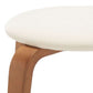 Safavieh Jo Upholstered Stackable Stool - Walnut | Stools | Modishstore - 3