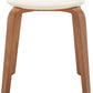 Safavieh Jo Upholstered Stackable Stool - Walnut | Stools | Modishstore - 2