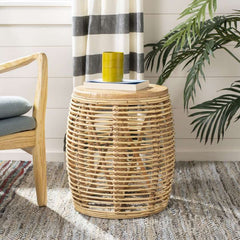 Safavieh Maui Rattan Drum Stool Table