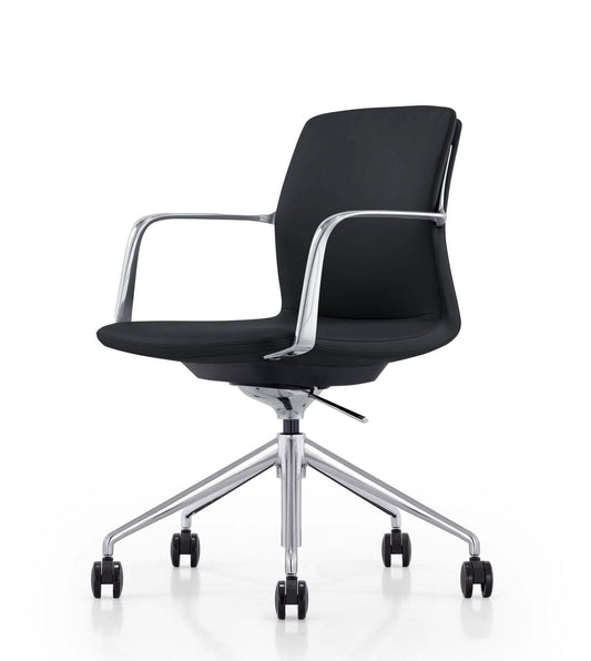 Modrest Sundar - Modern White Mid Back Conference Office Chair | Modishstore | Office Chairs