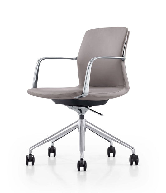 Modrest Sundar - Modern Black Mid Back Conference Office Chair | Modishstore | Office Chairs