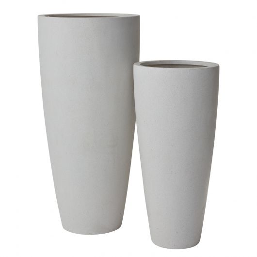 Sylvan Fiber Composite Grey Planter By Accent Decor | Planters, Troughs & Cachepots | Modishstore - 1