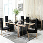Nova Domus Cartier Modern Black & Rosegold Dining Table-3