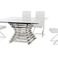 Modrest Crawford Contemporary Clear Glass Square Dining Table | Modishstore | Dining Tables