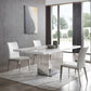 Modrest Kingsley Modern Marble & Stainless Steel Dining Table-3