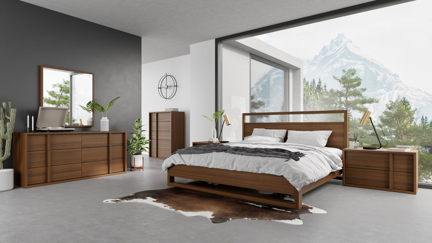Nova Domus Berlin - Modern Walnut Bed | Modishstore | Beds