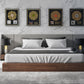 Nova Domus Janice - Modern Grey Fabric and Walnut Bed and Nightstands | Beds | Modishstore