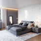 Modrest Nicola Modern Grey Oak & Stainless Steel Bed | Modishstore | Beds