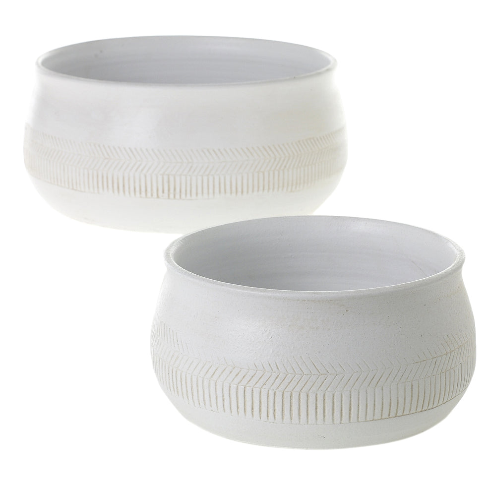 Tasse Bowl/ Planter Set Of 4 By Accent Decor | Planters, Troughs & Cachepots | Modishstore - 2