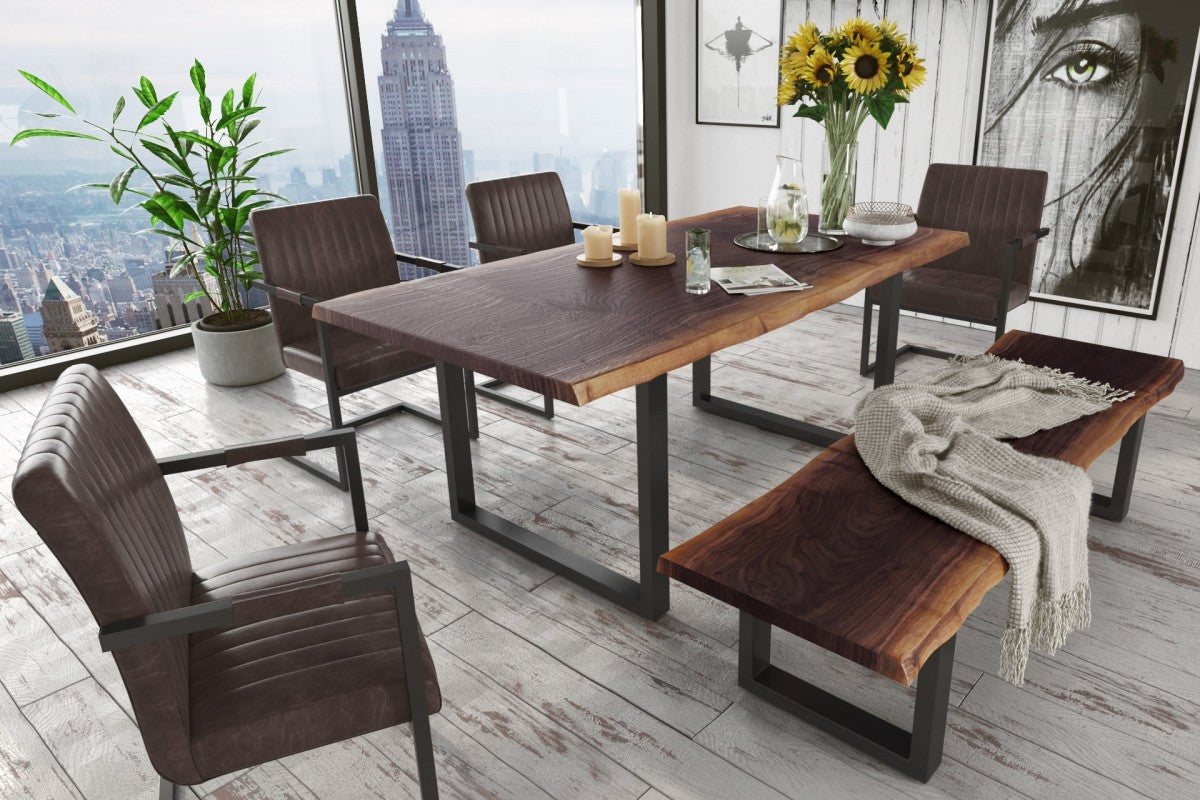 Vig Furniture Modrest Taylor  Modern Live Edge Wood Dining Table- 2 sizes | Modishstore | Dining Tables-2