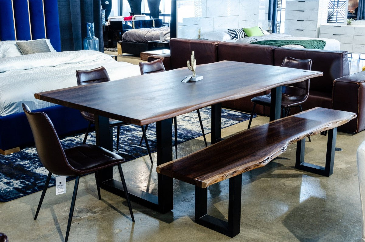 Vig Furniture Modrest Taylor  Modern Live Edge Wood Dining Table- 2 sizes | Modishstore | Dining Tables