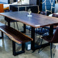Vig Furniture Modrest Taylor Modern Live Edge Wood Dining Bench | Modishstore | Stools & Benches-4