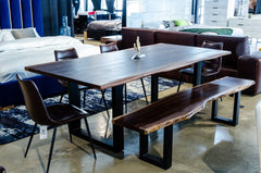 Vig Furniture Modrest Taylor  Modern Live Edge Wood Dining Table- 2 sizes