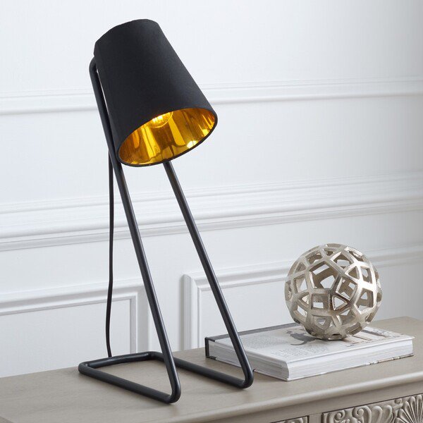 Safavieh Guarnere Table Lamp - Black | Table Lamps | Modishstore