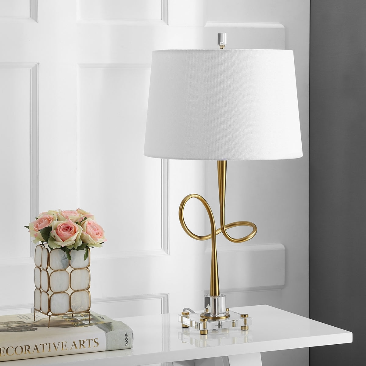 Safavieh Hensley 30.25-Inch H Table Lamp - Gold | Table Lamps | Modishstore