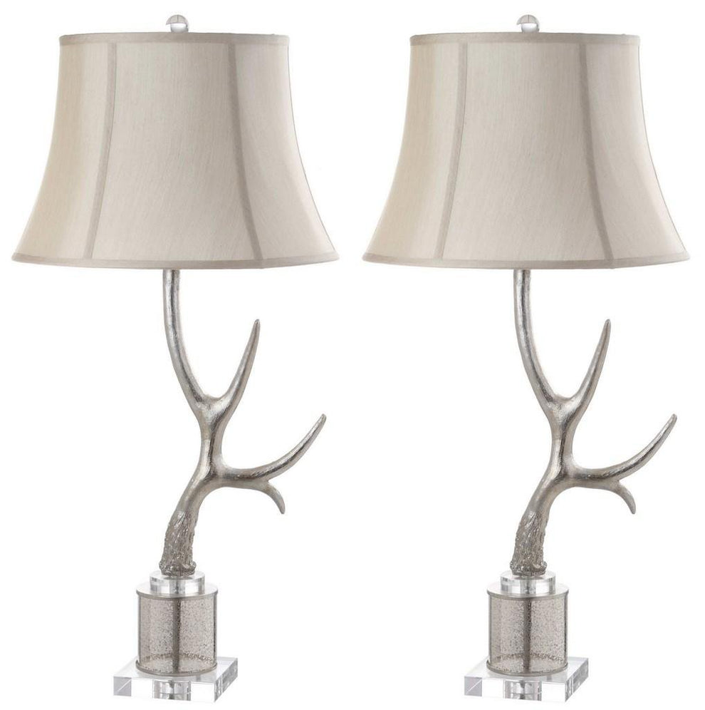 Safavieh Adele Antler 16-Inch H Table Lamp Set Of 2 - Silver | Table Lamps | Modishstore - 2