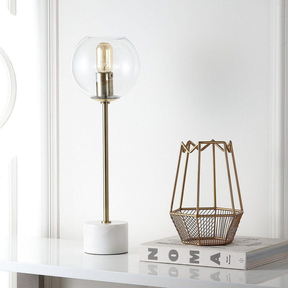 Safavieh Caden 22.25-Inch H Table Lamp - Brass Gold | Table Lamps | Modishstore