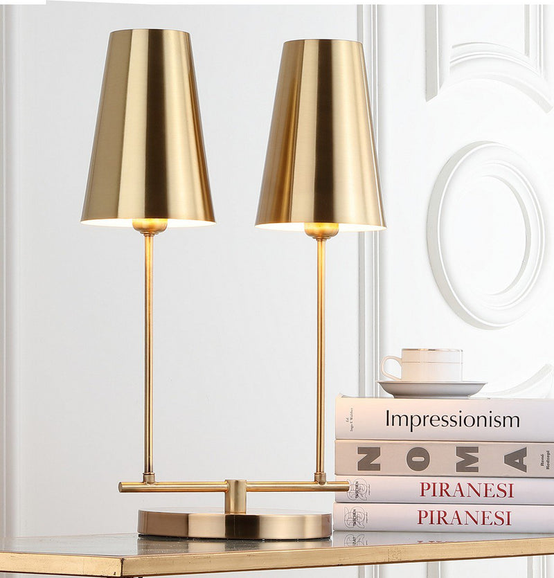 Safavieh Rianon 22.5-Inch H Table Lamp - Brass Gold | Table Lamps | Modishstore