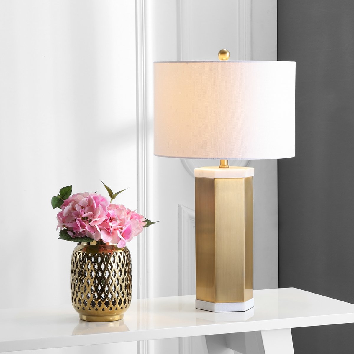 Safavieh Alya Table Lamp Set Of 2 - White | Table Lamps | Modishstore