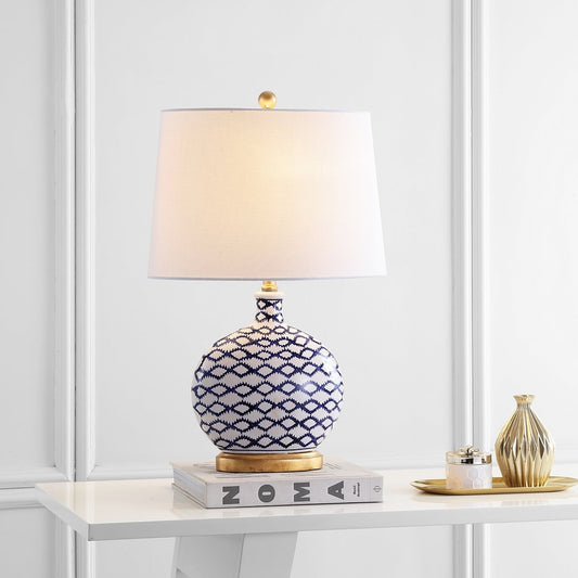 Safavieh Makenna Table Lamp - Blue | Table Lamps | Modishstore