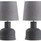 Safavieh Dahlia Table Lamp Set Of 2 - Dark Grey | Table Lamps | Modishstore - 2