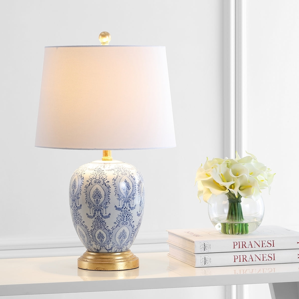 Safavieh Kalel Table Lamp Set Of 2 - Blue | Table Lamps | Modishstore