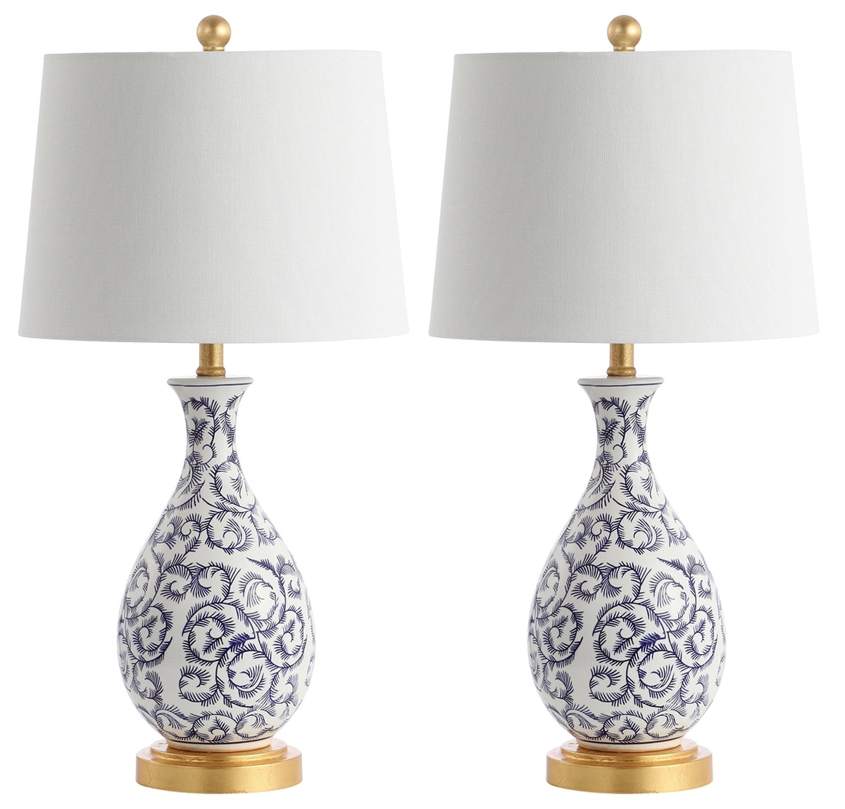 Safavieh Avi Table Lamp Set Of 2 - Blue | Table Lamps | Modishstore - 2