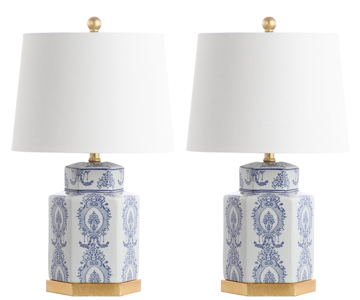 Safavieh Bodin Table Lamp Set Of 2 - Blue | Table Lamps | Modishstore - 2