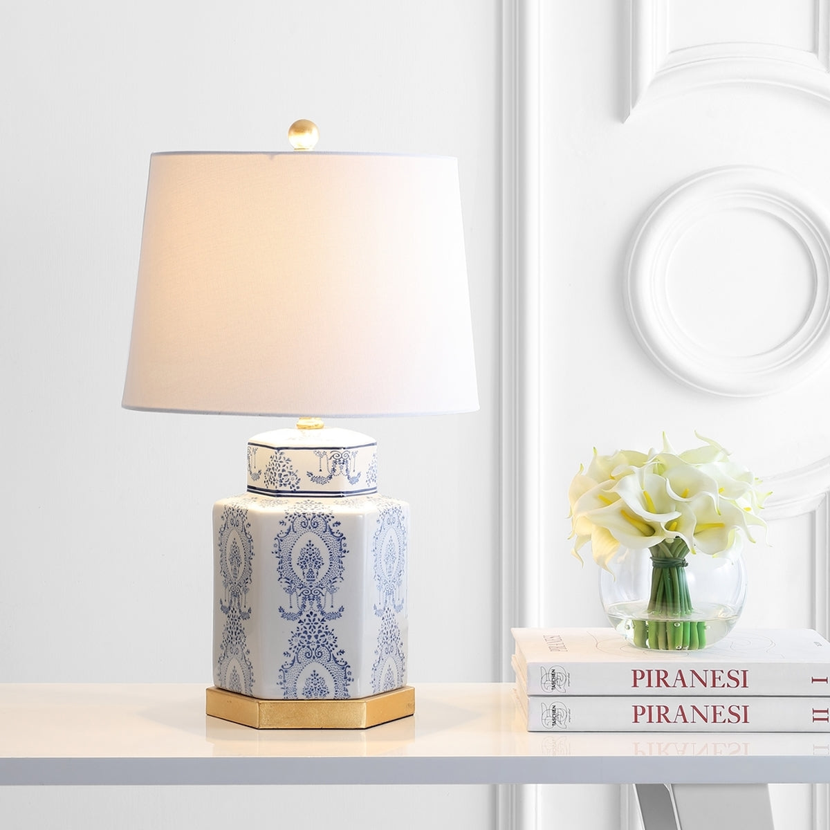 Safavieh Bodin Table Lamp Set Of 2 - Blue | Table Lamps | Modishstore