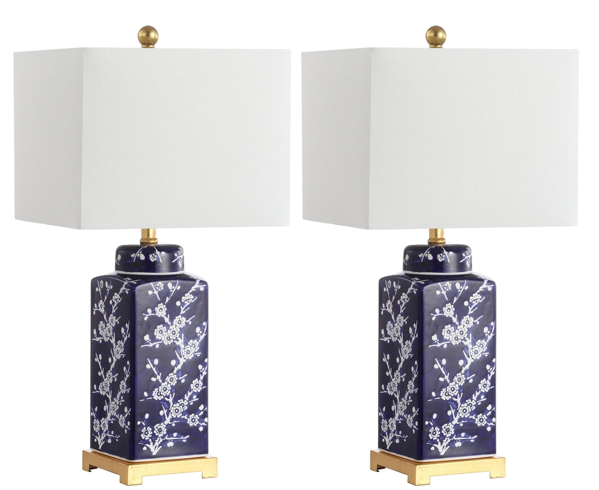 Safavieh Zora Table Lamp Set Of 2 - Navy | Table Lamps | Modishstore - 2