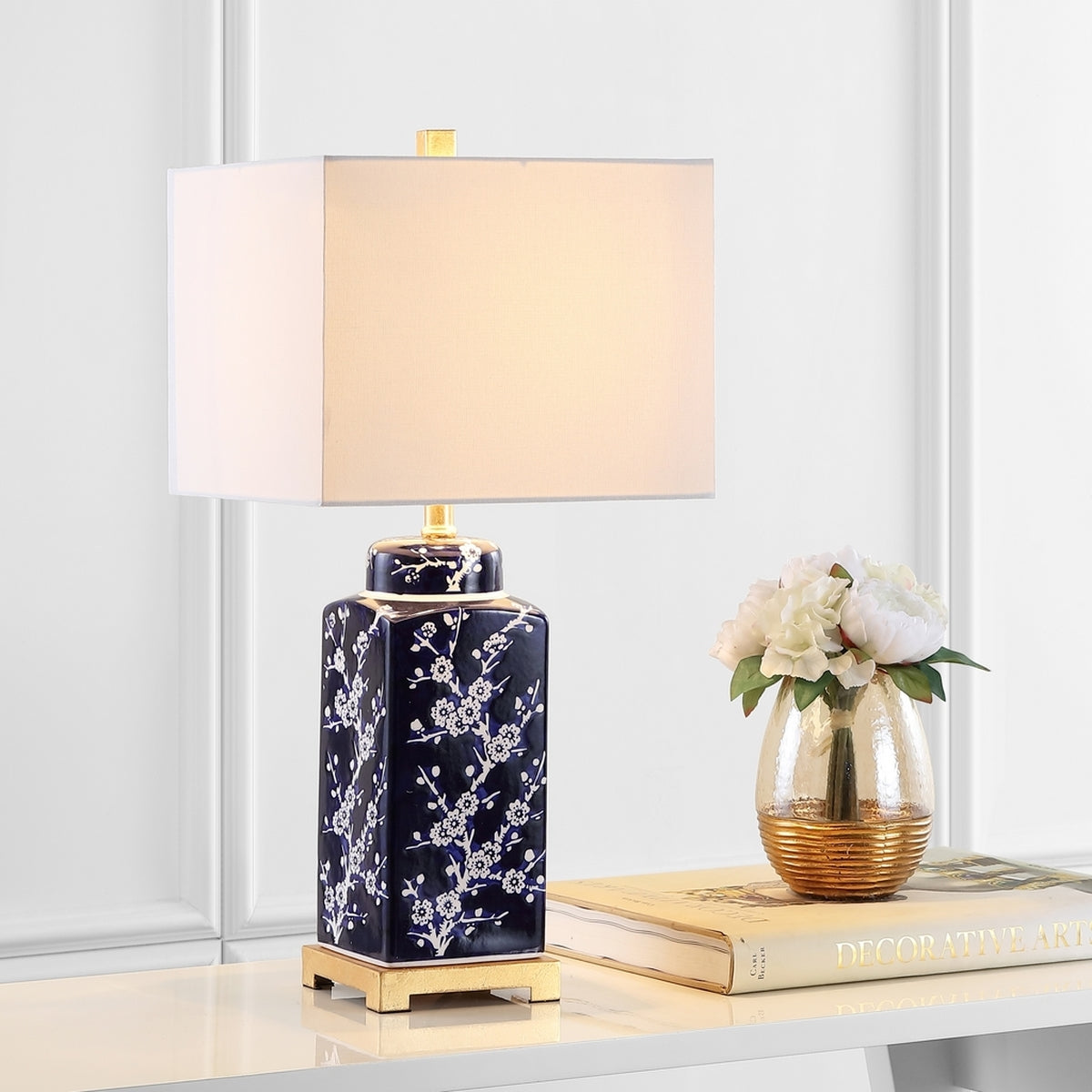 Safavieh Zora Table Lamp Set Of 2 - Navy | Table Lamps | Modishstore