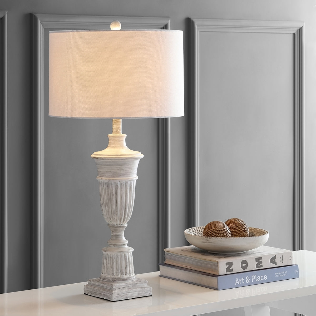 Safavieh Kylen Table Lamp Set Of 2 - White Wash | Table Lamps | Modishstore - 3